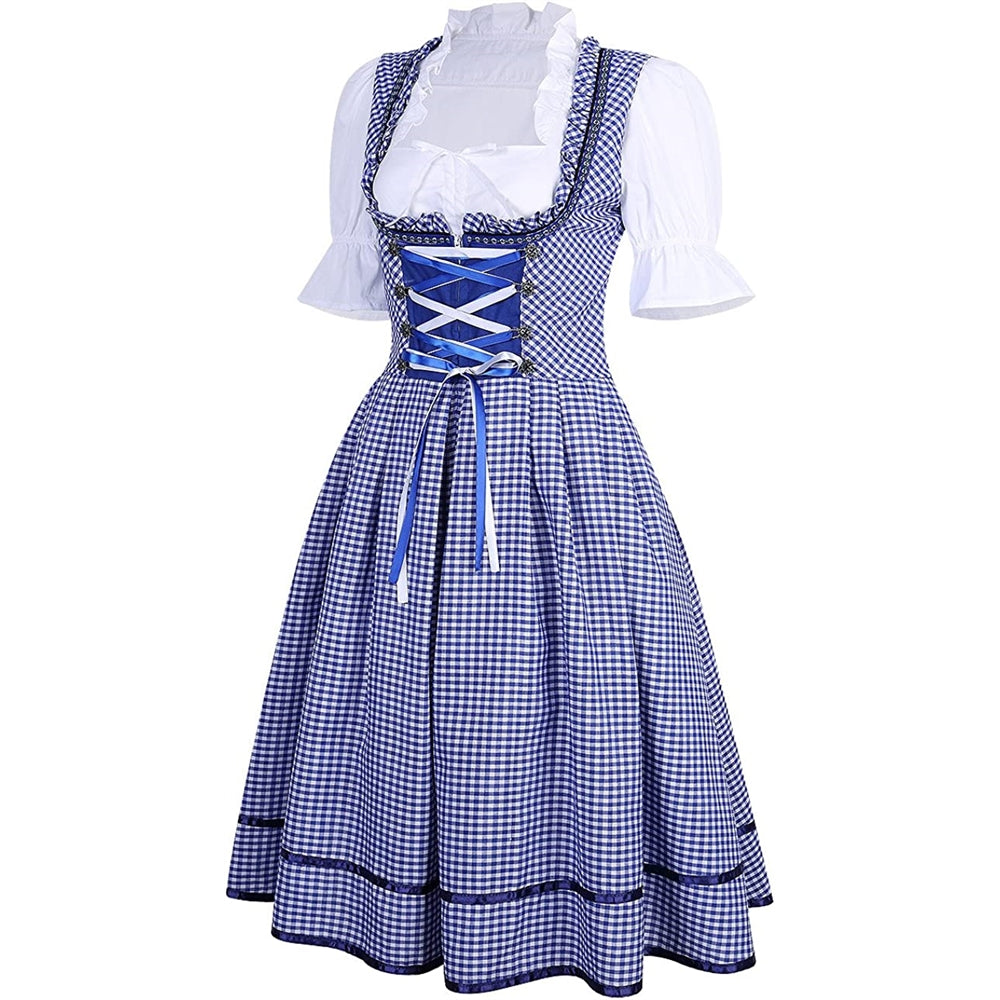 Disfraces de Oktoberfest para mujer azul claro talla S