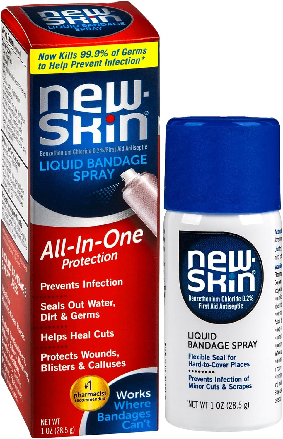 Spray vendaje líquido New-Skin para cortes y raspaduras, 1 oz