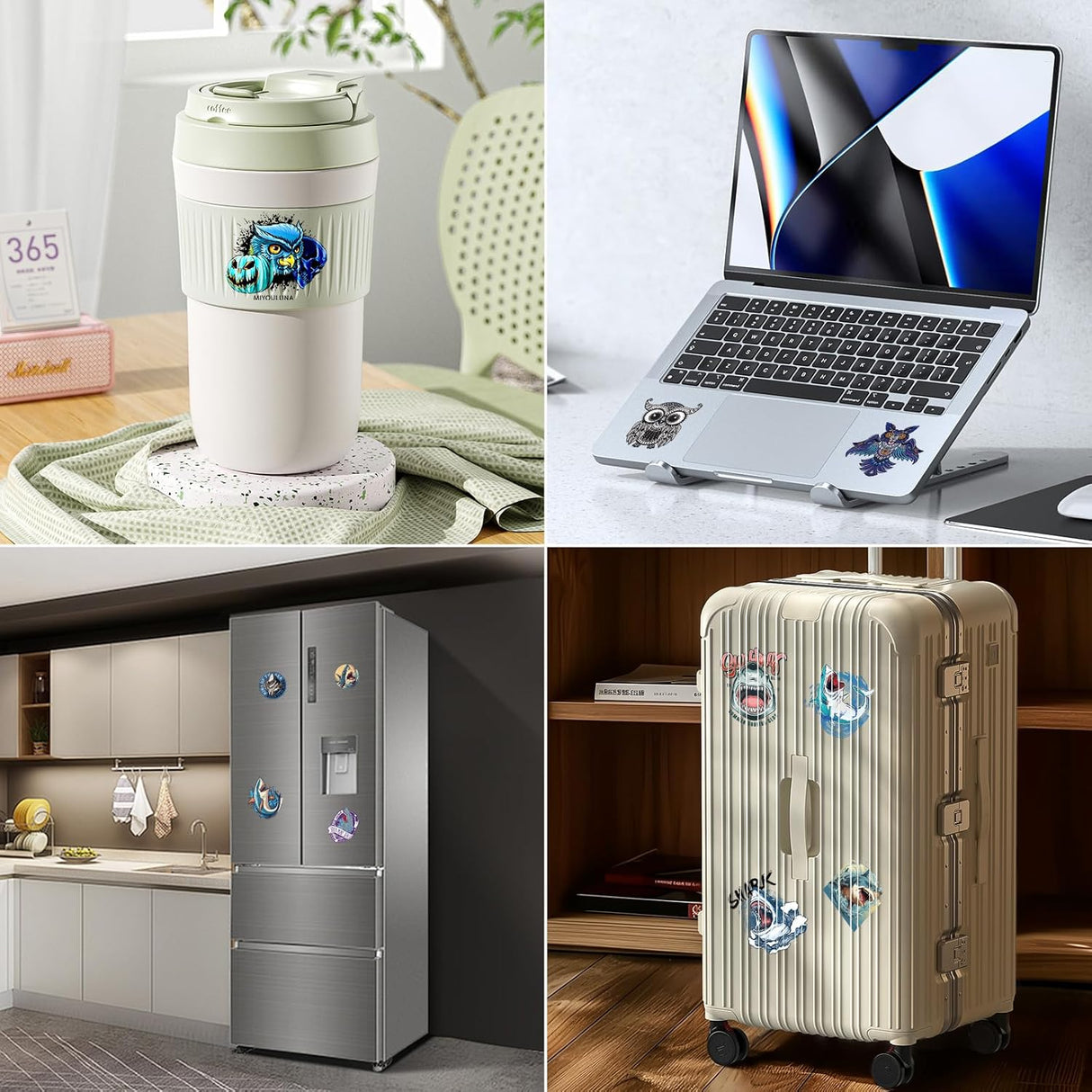 Cintas Holográficas PET Precortadas Animales Scrapbooking