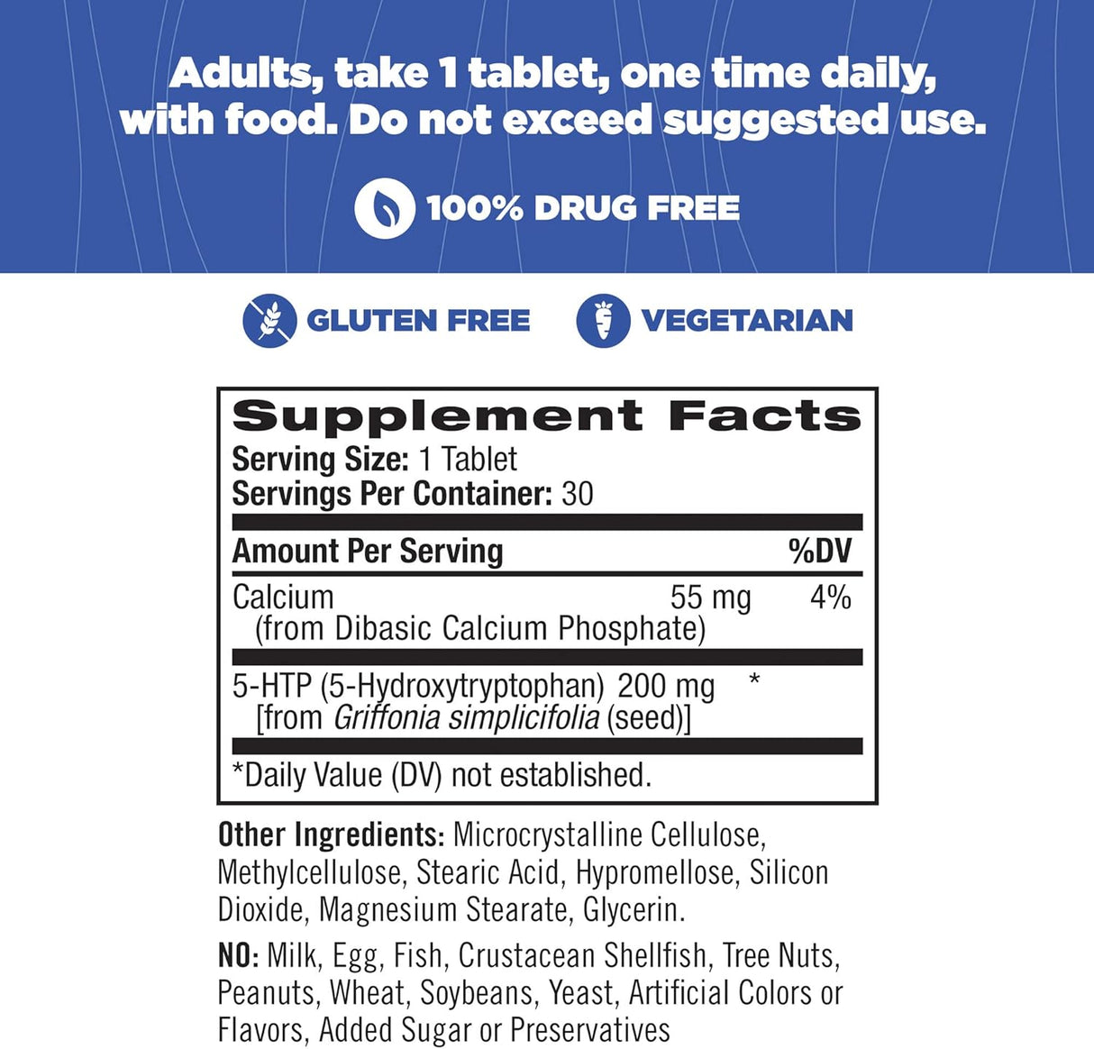 Suplementos Natrol 5-HTP Time Release Píldoras NROL