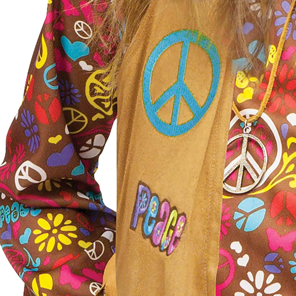 Disfraz Hippie Niña Fun World Paz y Amor Modelo 2023