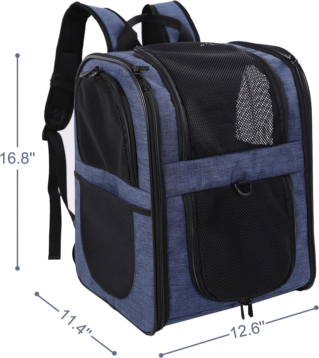 Mochila para llevar gatos con respaldo acolchado de viajes