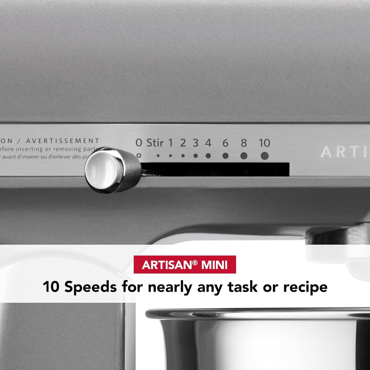 Batidora de pie 3.5 Qt KitchenAid Artisan Mini - KSM3316X