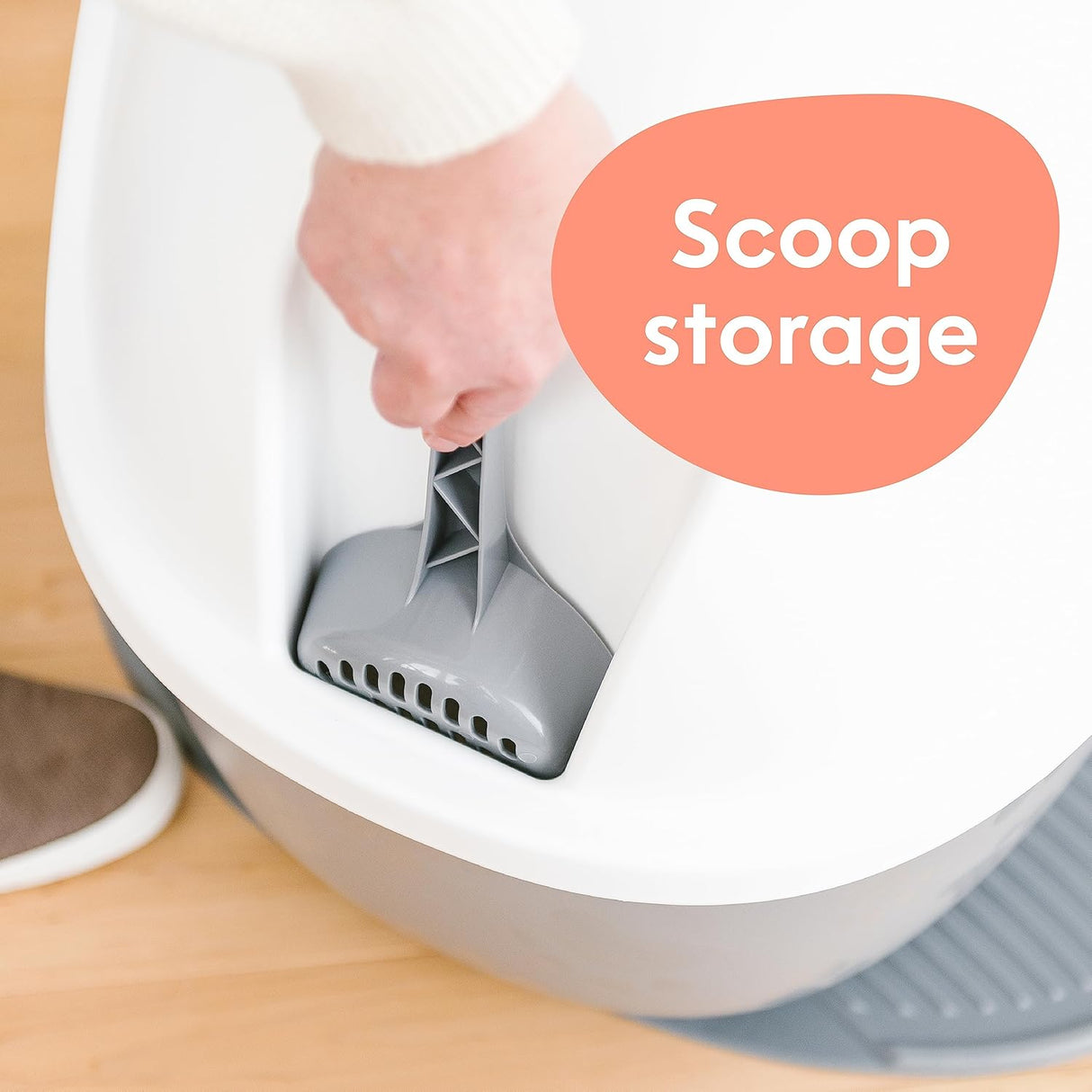 Campana para caja de arena con solapa oscilante Litter Genie