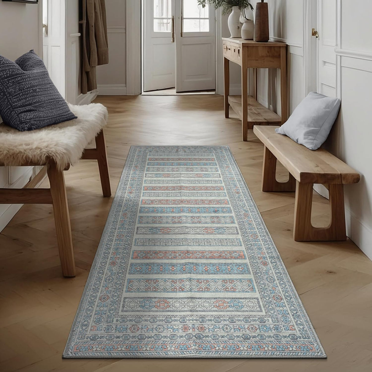 Alfombra Lavable Adiva 2'6x10 Antideslizante para Suelo