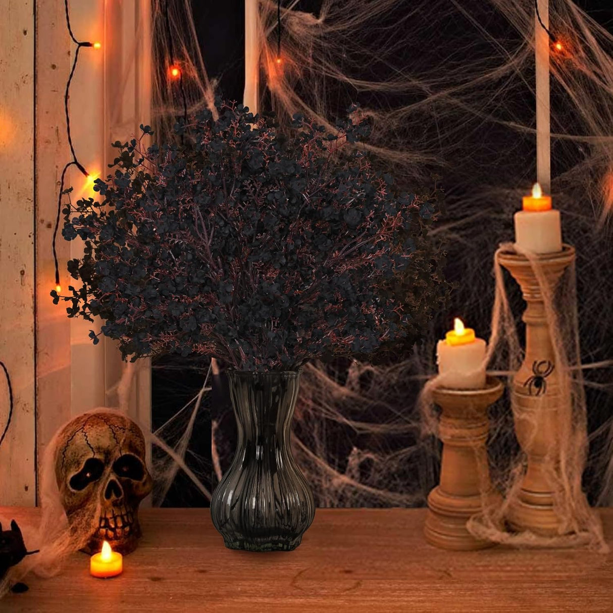 Flores Artificiales Yastouay, 10 Pcs, Decoración Halloween