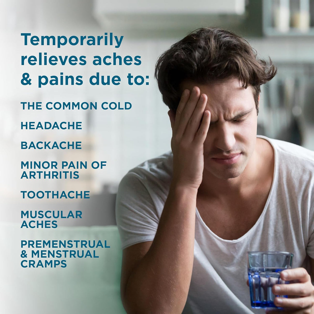 Tabletas de Ibuprofeno 200 mg, Amazon Basic Care, 500 unidades