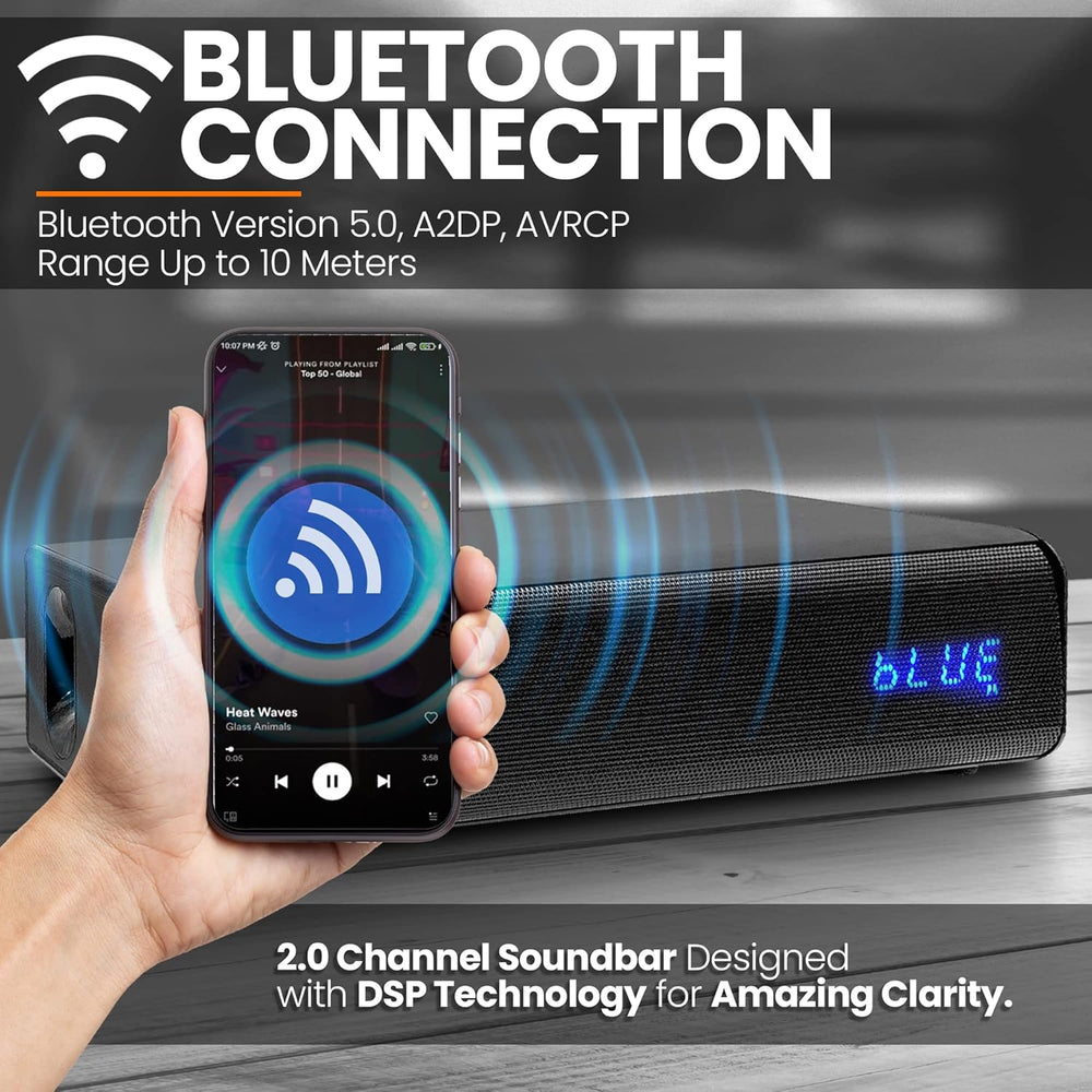 Barras de sonido para TV Bluetooth PYLE-PRO PKWMA210