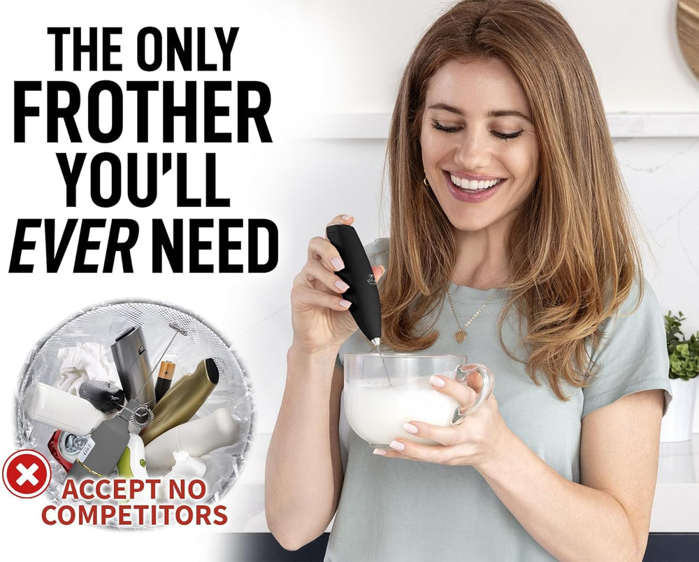 Batidor Eléctrico Zulay Kitchen para Leche y Bebidas - Negro