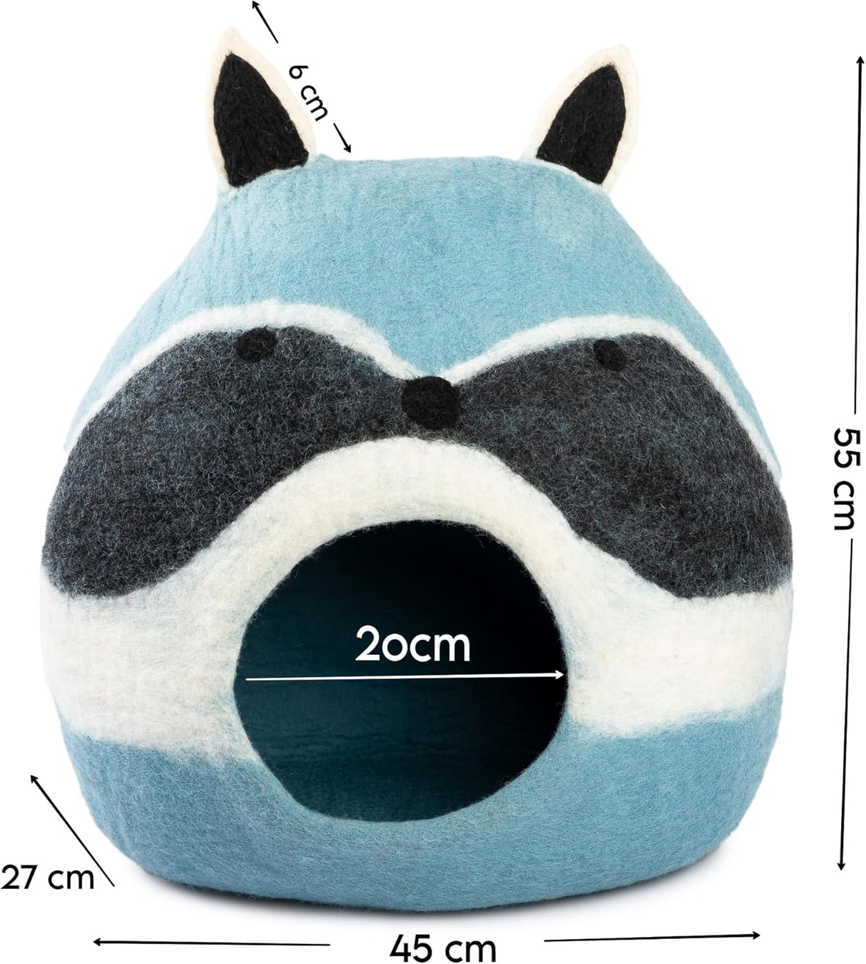 Cueva para Gatos de Lana Merino - Woolygon - Ecológica y Plegable