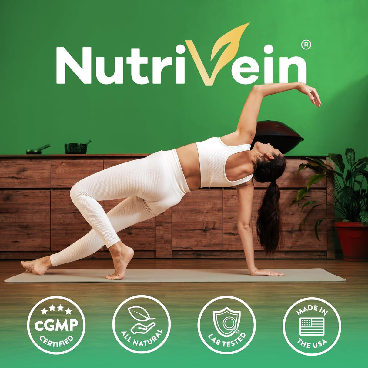 Nutrivein Cápsulas de Ashwagandha 1600mg con Pimienta Negra