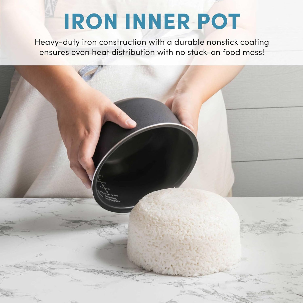 Arrozera AROMA® 6 tazas, inducción, multicooker, ARC-7606GR