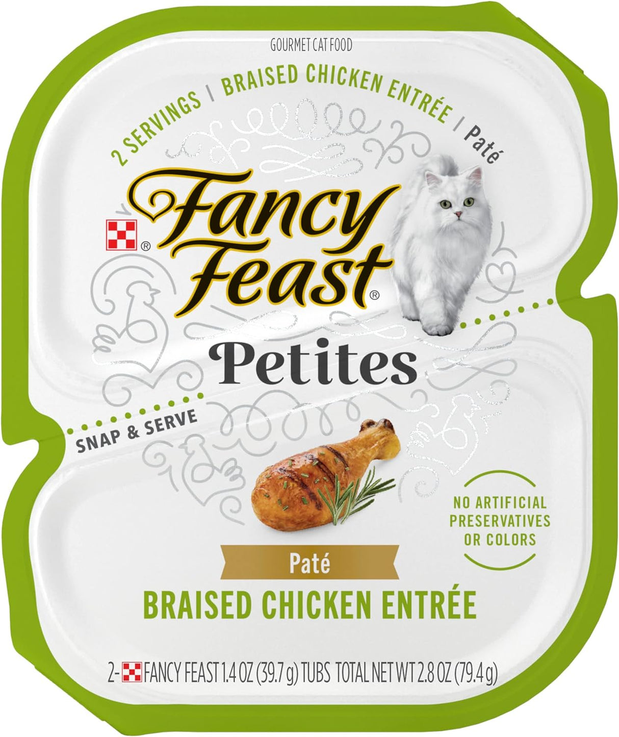 Comida Húmeda para Gatos Purina Fancy Feast, Pollo en Taza 2.8 oz