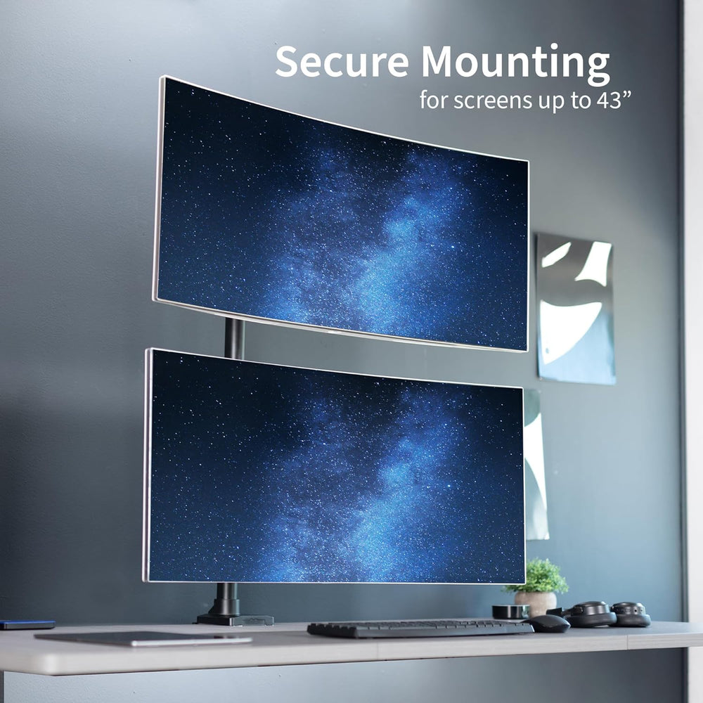 Soporte Doble para Monitores Ultra Anchos VIVO, STAND-V202T