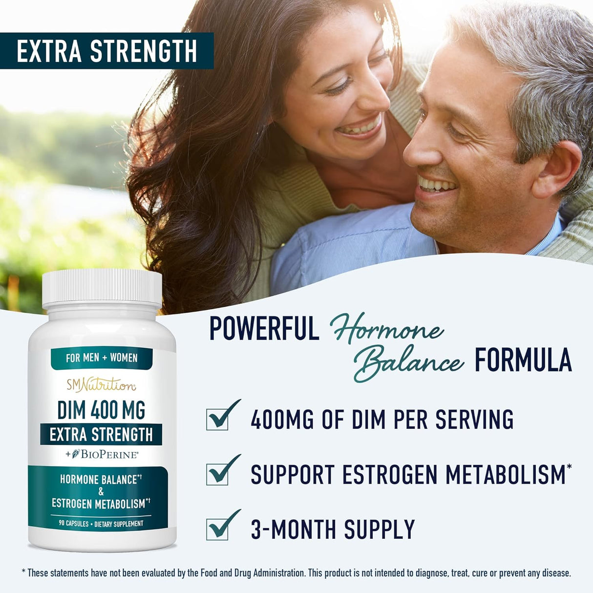 Suplemento DIM extra fuerte de 400 mg Equilibrio hormonal