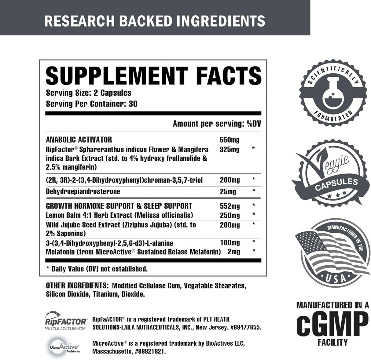 Suplemento de construcción muscular anabólico Nutrex Research