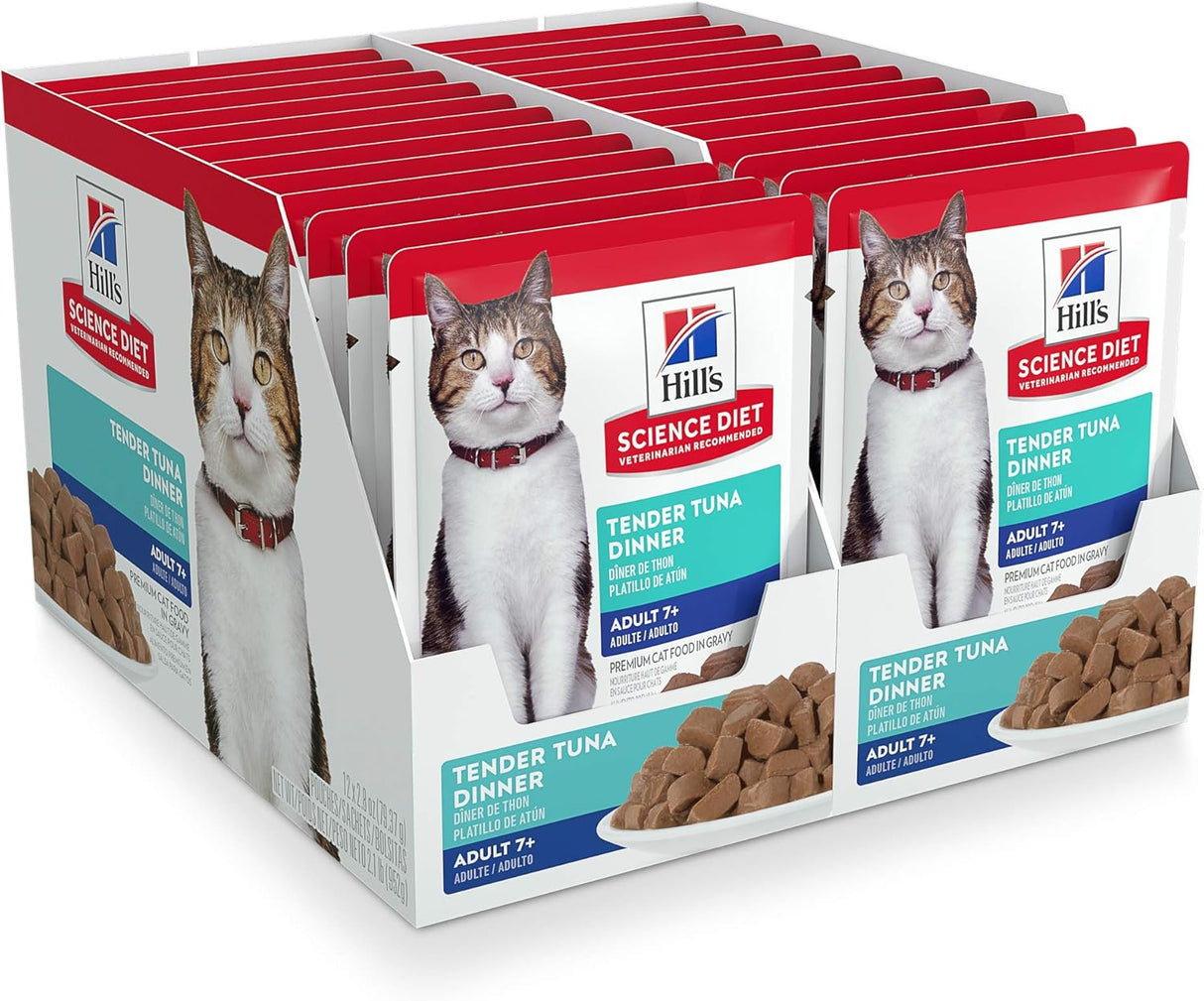 Alimento Bolsa de comida húmeda para gatos paquete de 24