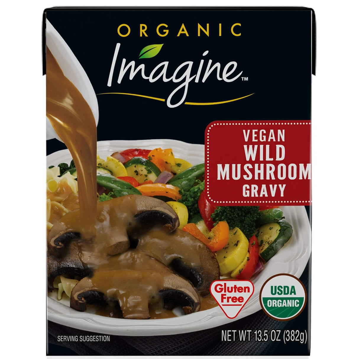 Imagine Salsa orgánica, hongo silvestre vegano, 13.5 onzas (paquete de 12)