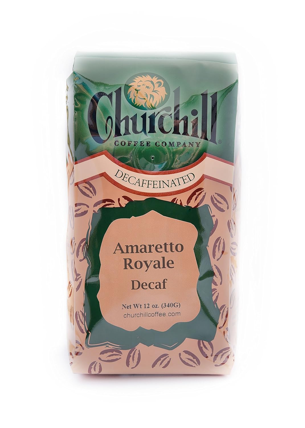Café Decaf Amaretto Royal 12 oz - Churchill, Molido sin cafeína