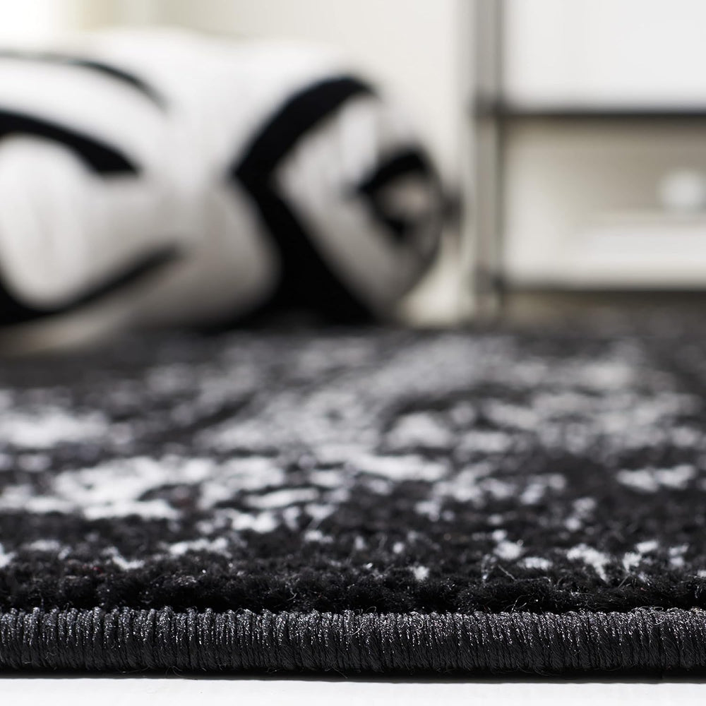 Alfombra de área cuadrada, diseño oriental, fácil cuidado, ADR109Z-8SQ