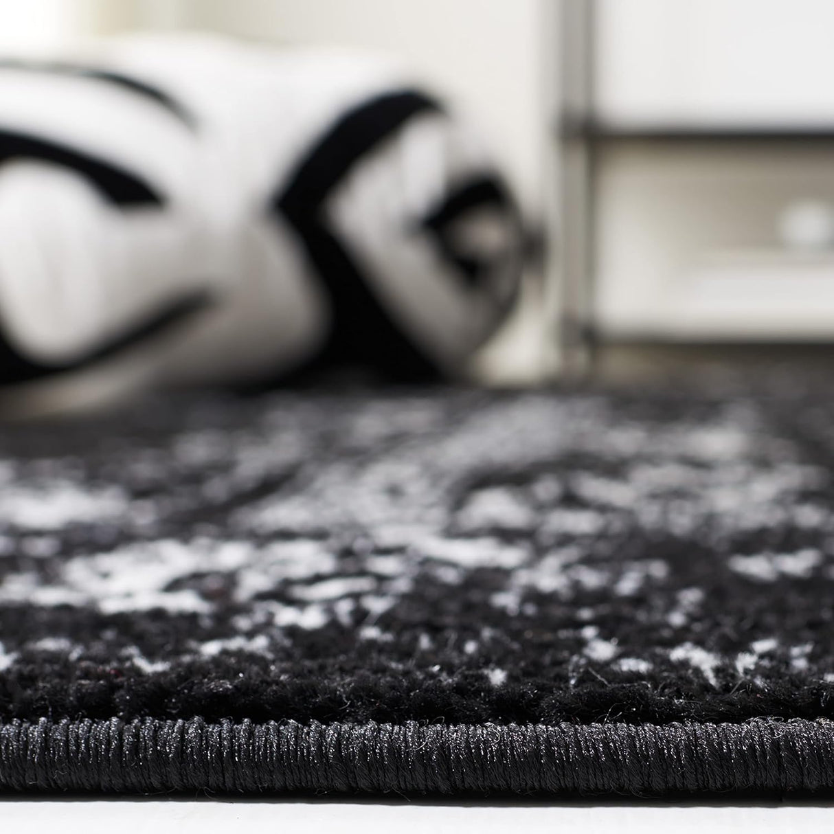 Alfombra de área cuadrada, diseño oriental, fácil cuidado, ADR109Z-8SQ