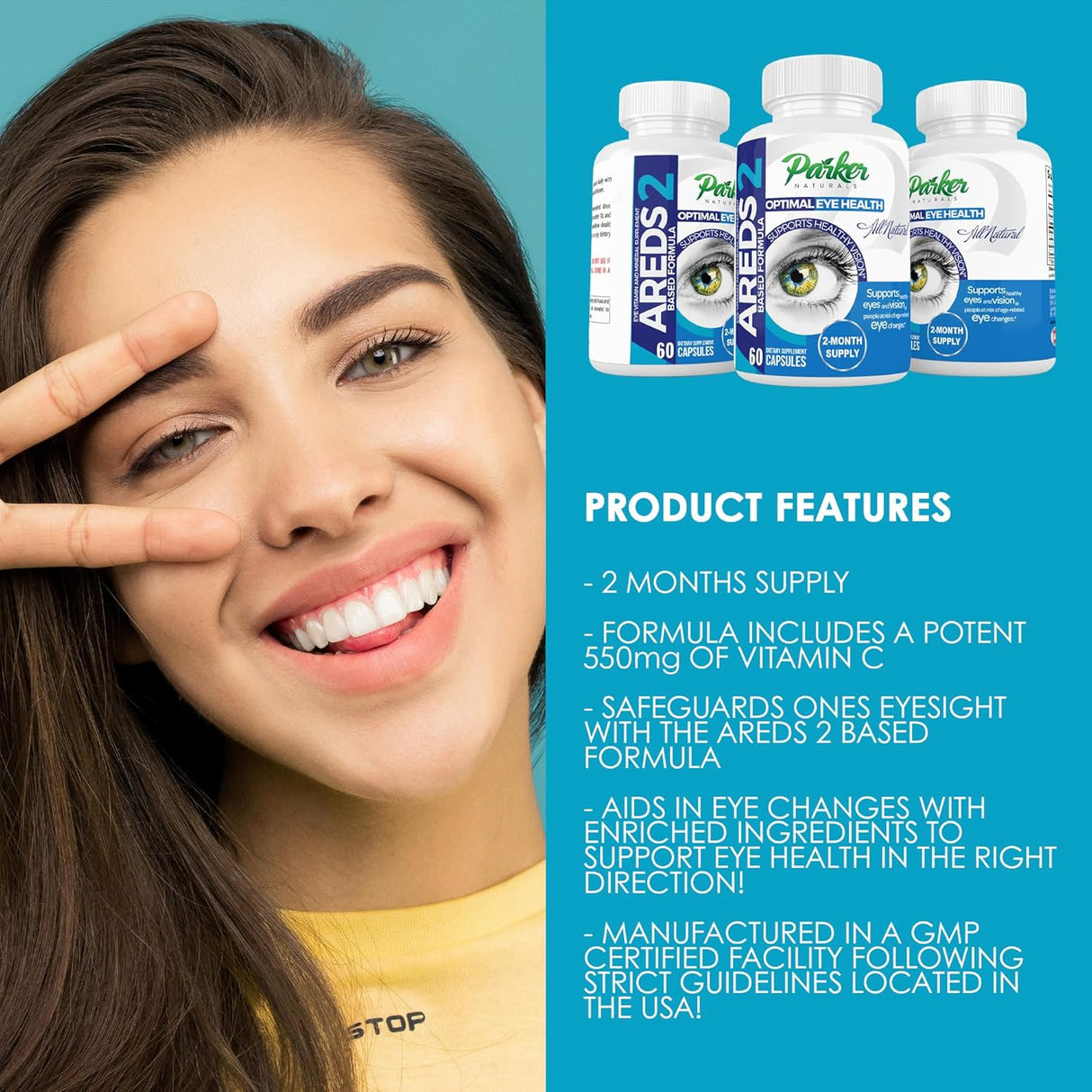 Suplemento de vitaminas para los ojos Parker Naturals