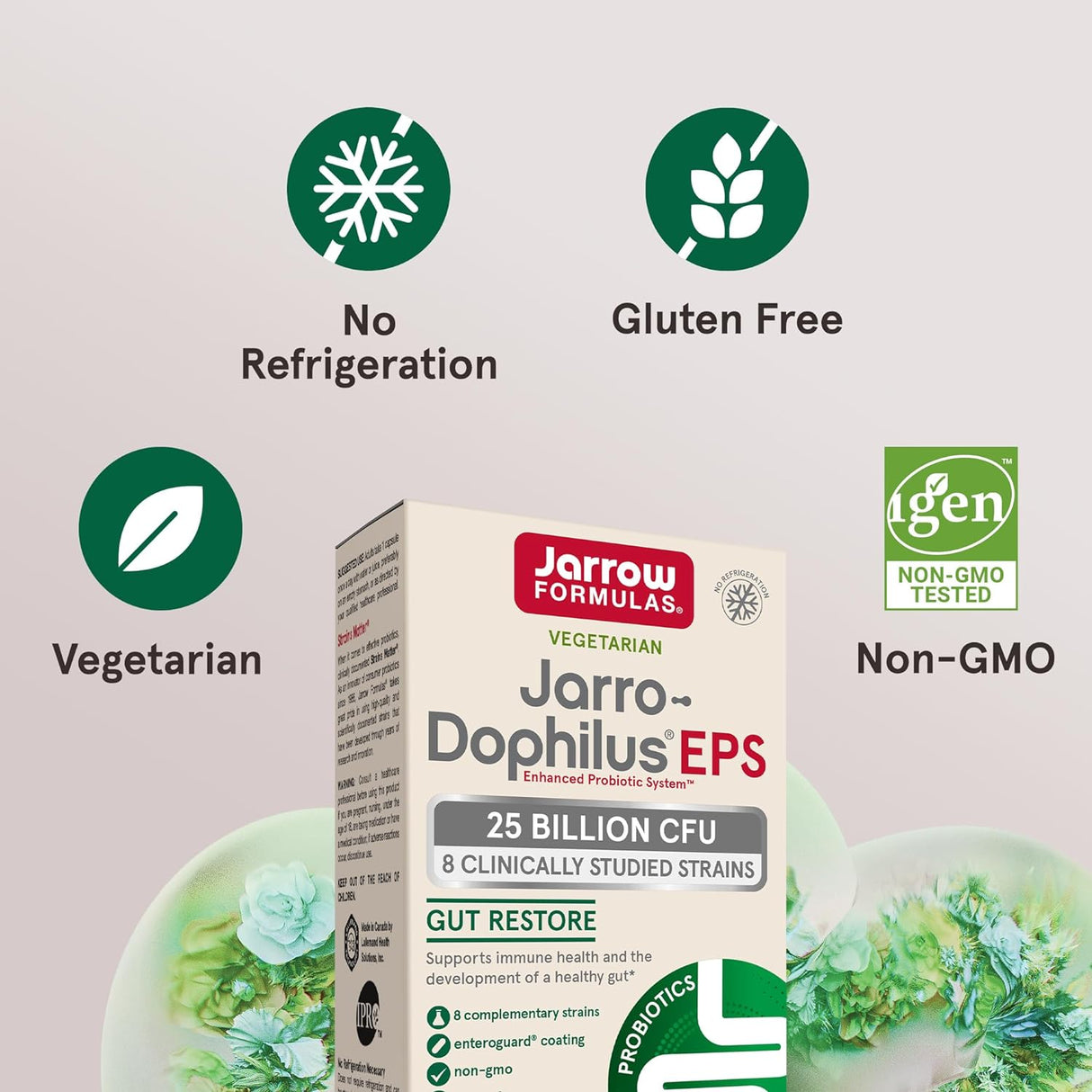 Probióticos Jarro-Dophilus EPS de 25 mil millones de UFC