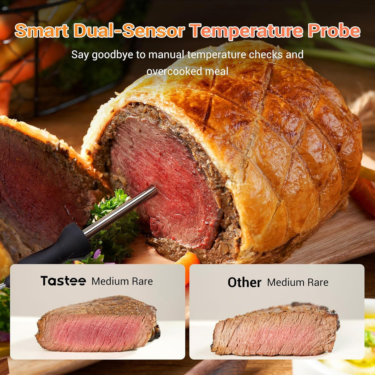 Freidora de aire Tastee 5.5QT, 8 en 1, 24 presets, digital