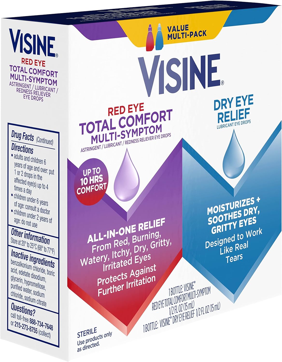 Suplemento Eye Relief Lubricante Gotas para los ojo 2 pack