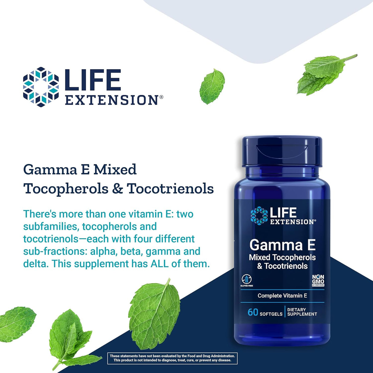 Suplementos Gamma E - Tocoferoles y tocotrienoles mixtos