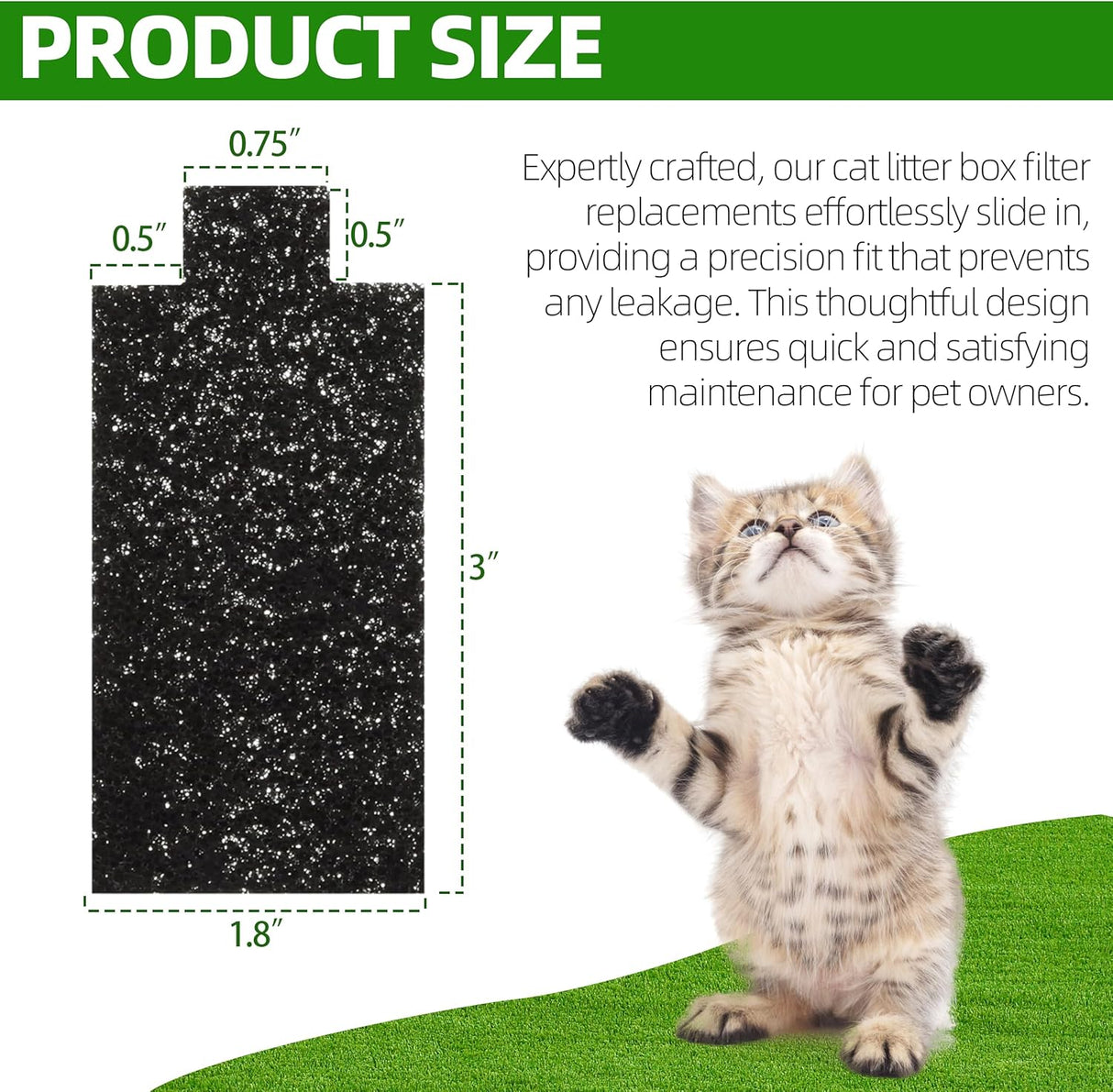 Filtros de Carbón y Algodón para Caja de Arena Pet Zone