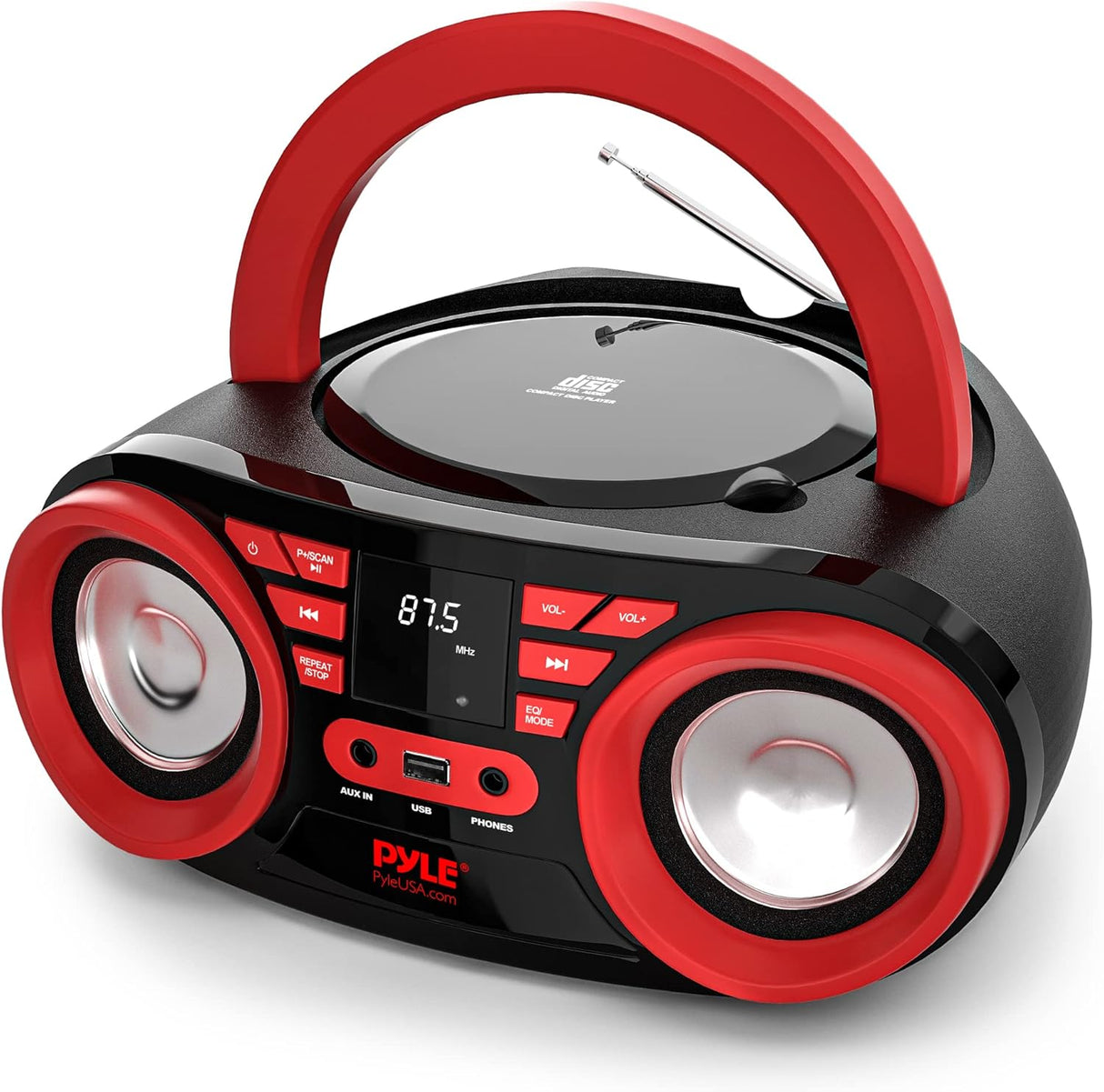 Reproductor de CD portátil Bluetooth PYLE-HOME PHCD22
