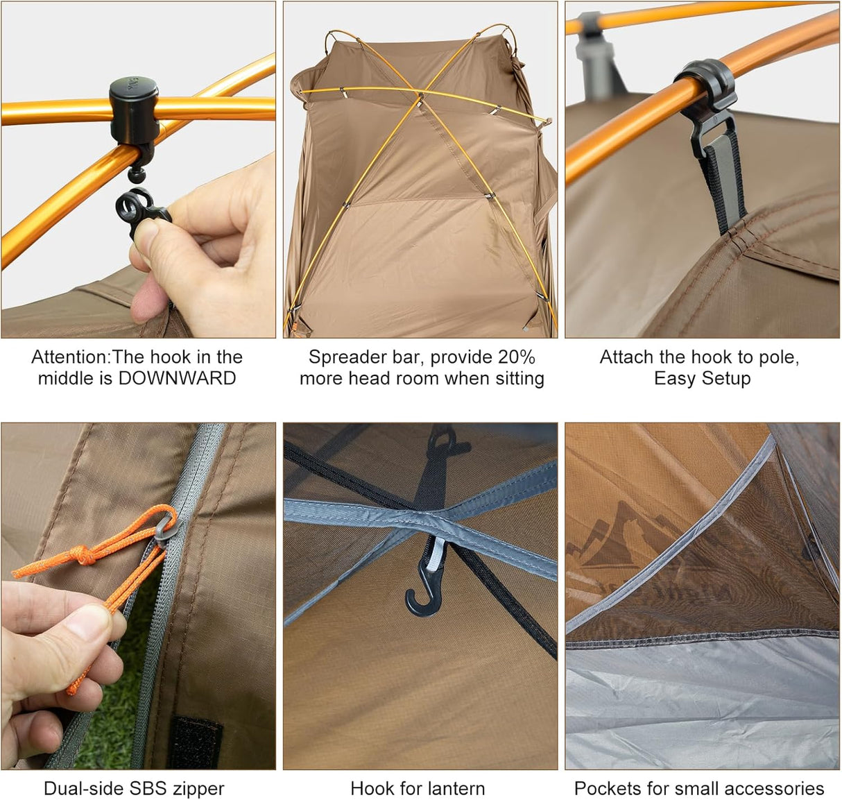 Tienda de Campaña Night Cat 2 Personas, Doble Capa, Impermeable