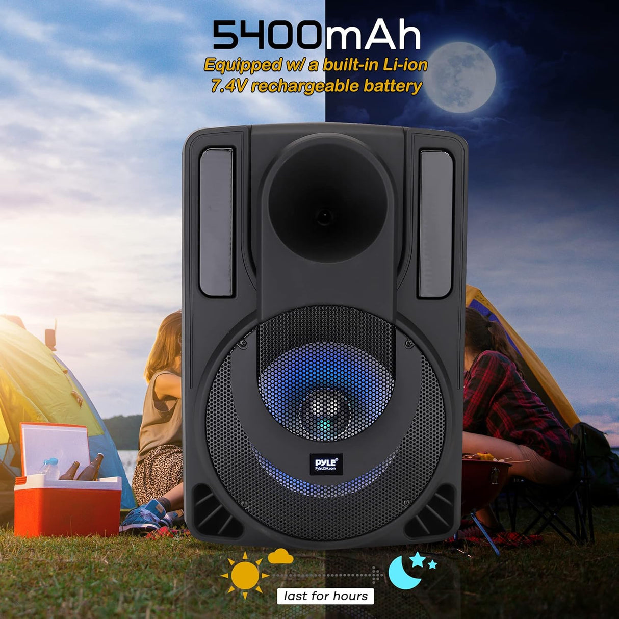 Parlante Portátile o altavoz PYLE-PRO PHPWA15TB