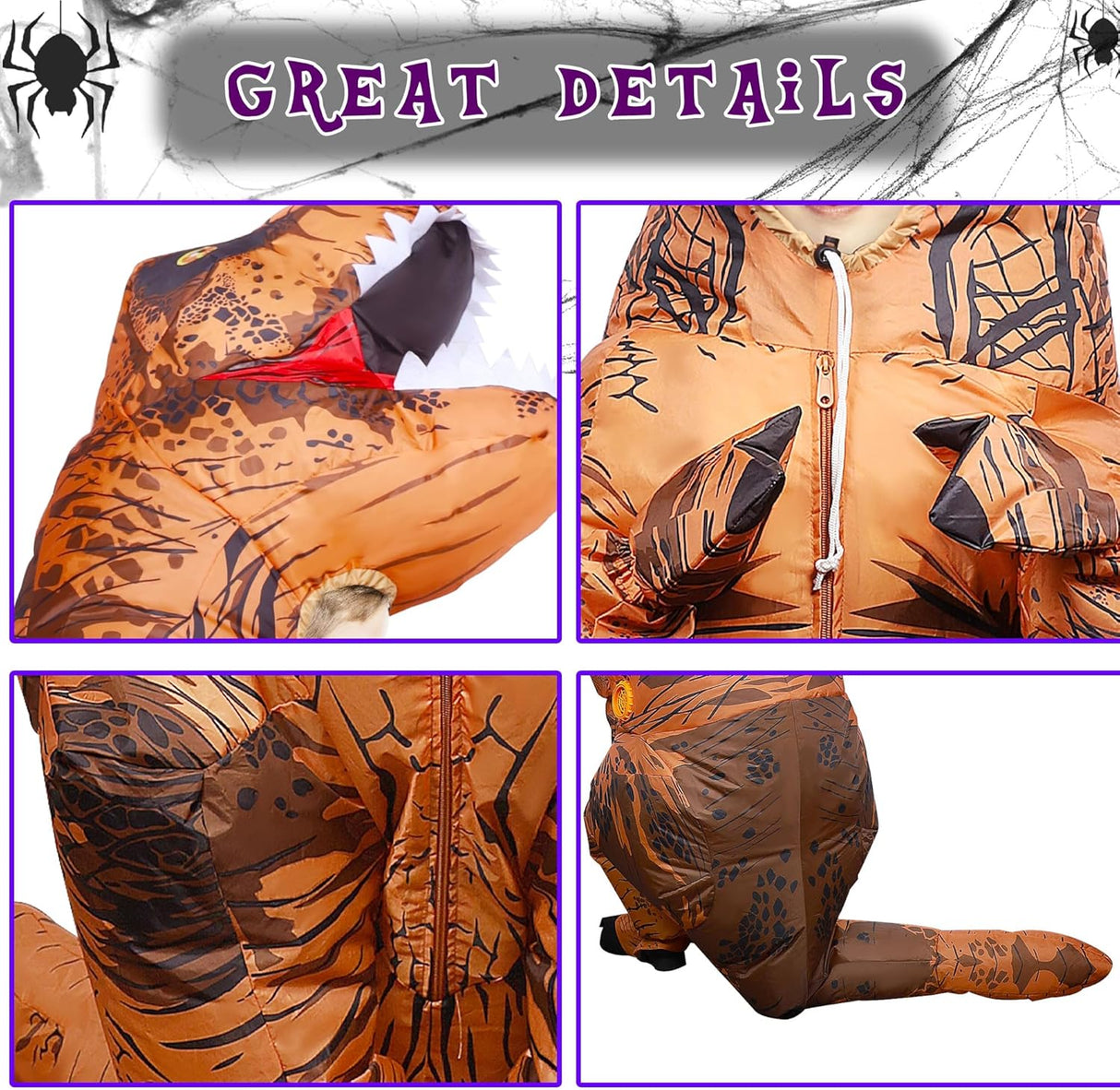 Disfraz Inflable T-Rex Lulu para Niños Fiesta Halloween