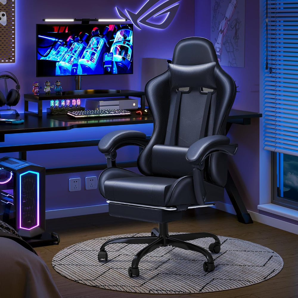 Silla Gamer de altura ajustable, Negro JM-OCRC0164 JUMMICO