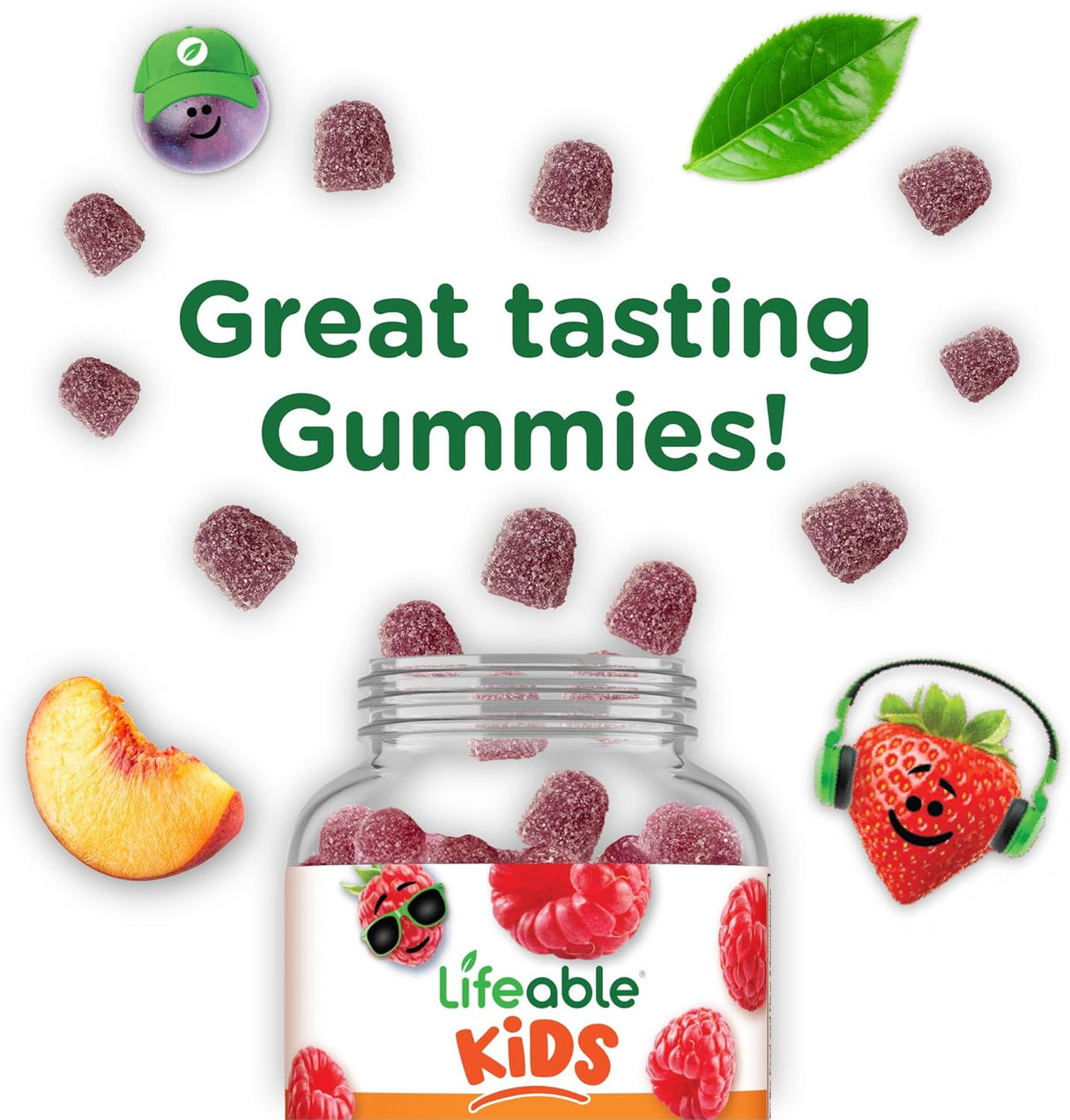 Complemento B Kids Lifeable - Gominolas Sabor Natural, 90 Uds.