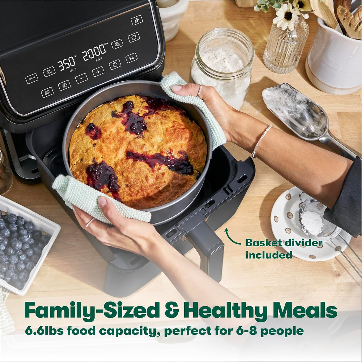 Freidora de aire Bella 8 Qt, 1750W, tecnología TurboCrisp