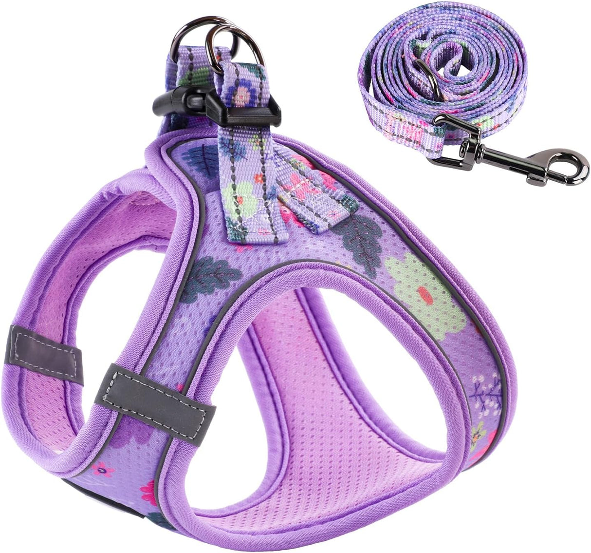 Arnés y Correa para Gatos, Ajustable, con Tiras Reflectantes