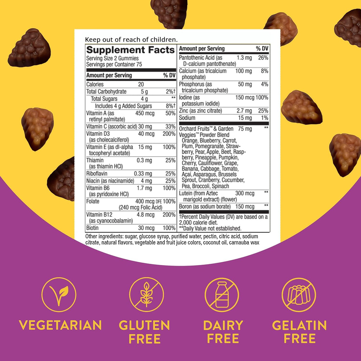 Suplemento Alive vitaminas multivitaminas 150 gomitas