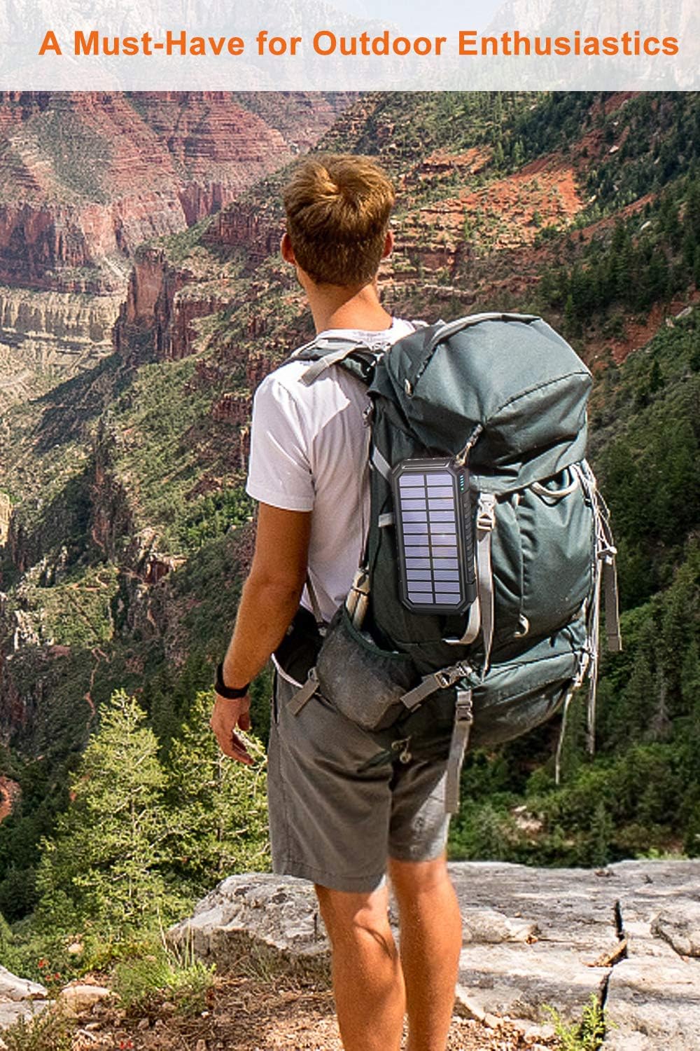 Cargador de energía solar para celular de 26800 mAh
