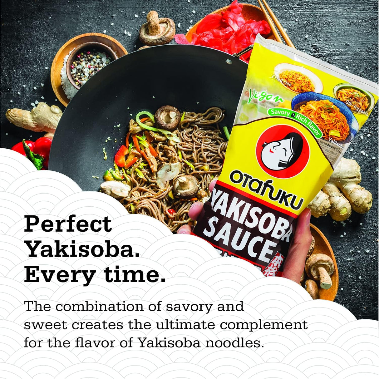 Salsa Yakisoba para saltear fritas salsa vegana Yakisoba