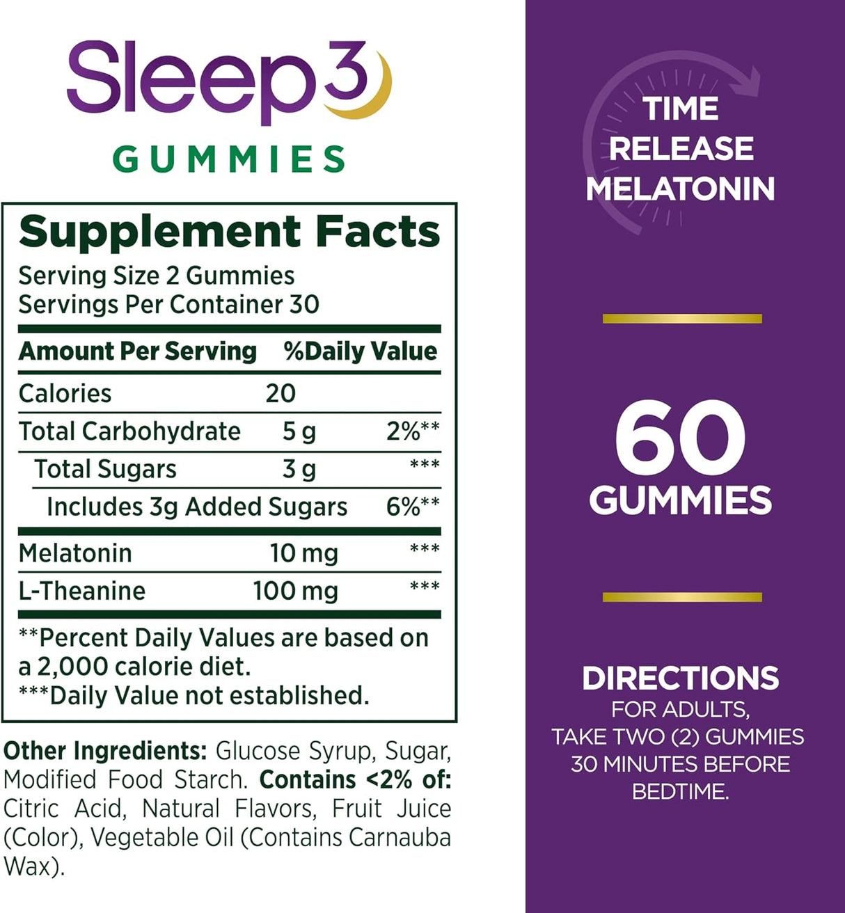 Bounty Sleep3 - Gomitas de triple acción, ayuda para dormi