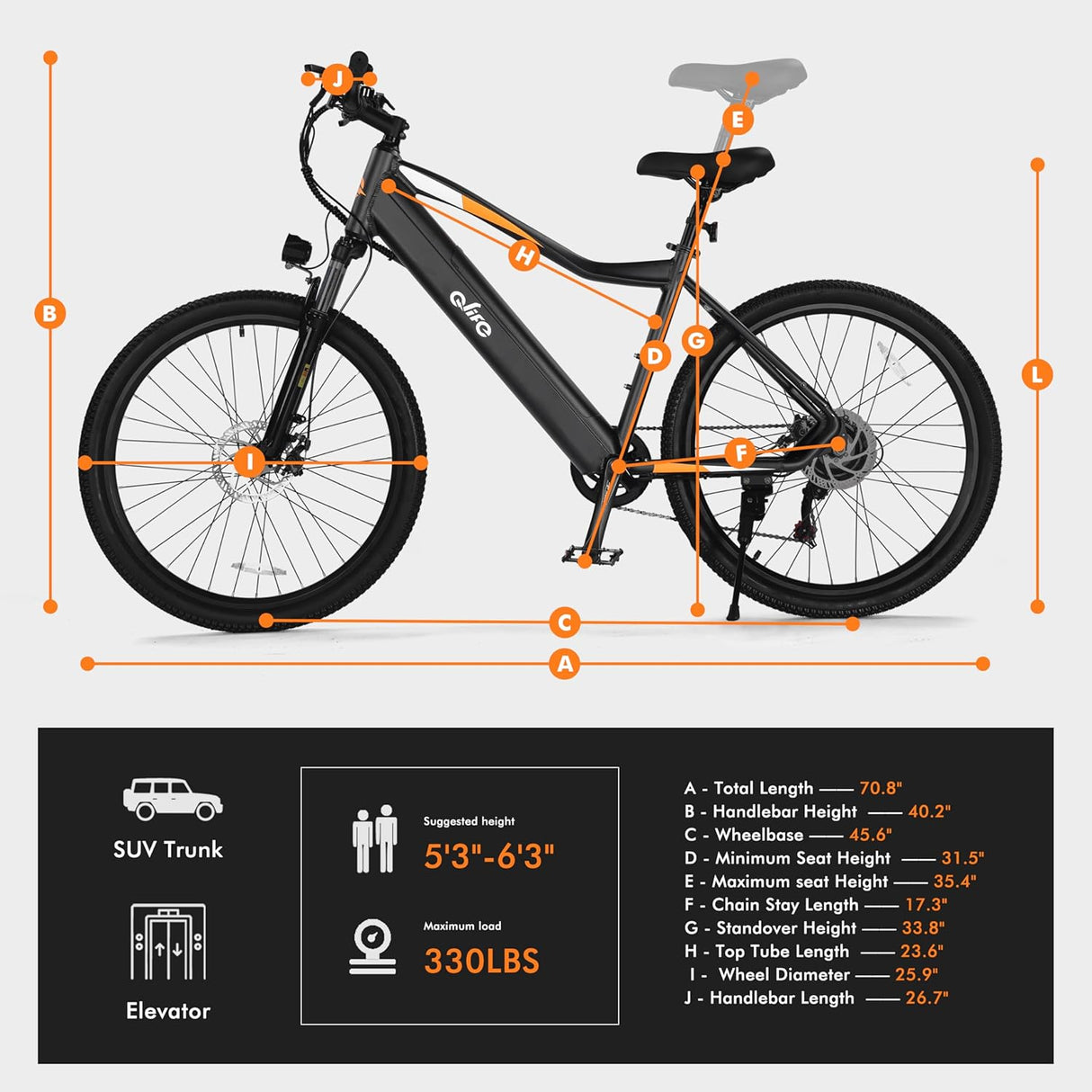 Bicicleta Eléctrica Cityone 26 750W, Batería Removible