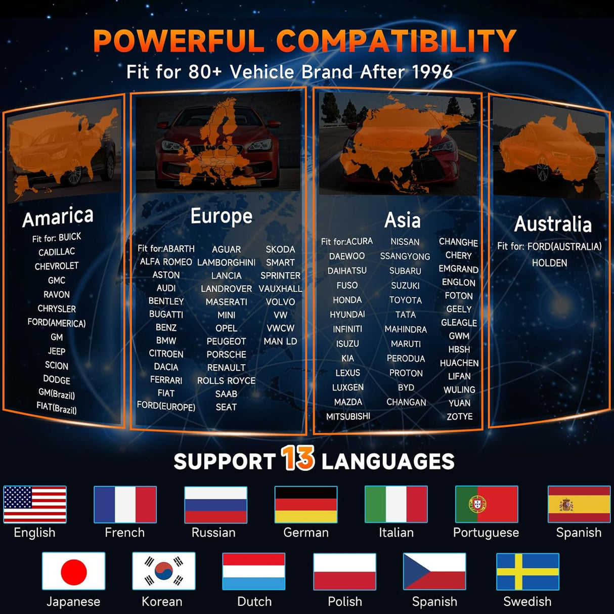 Escáner bidireccional de 7 pulgadas OBD2 AL-V5BT ANCEL