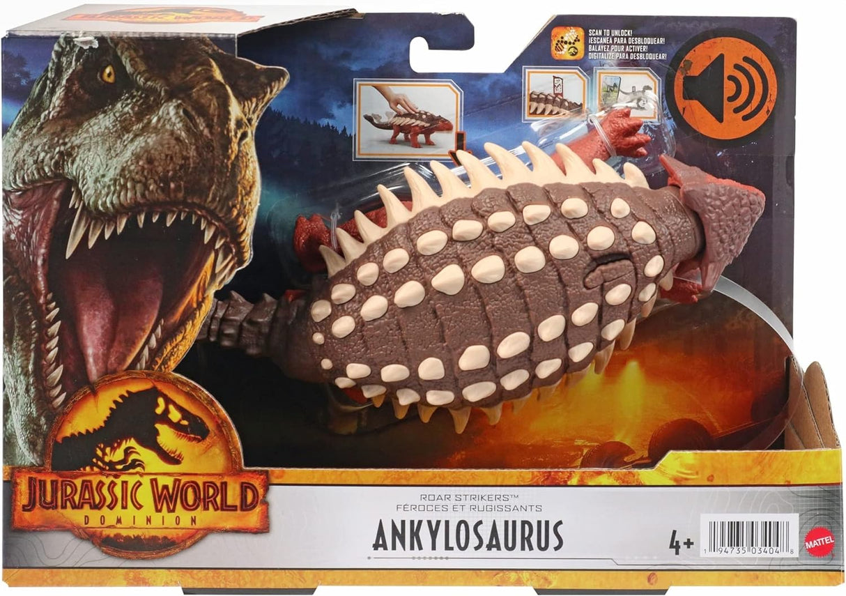 Figura de Acción Dinosaurio Ankylosaurus Mattel con Sonido