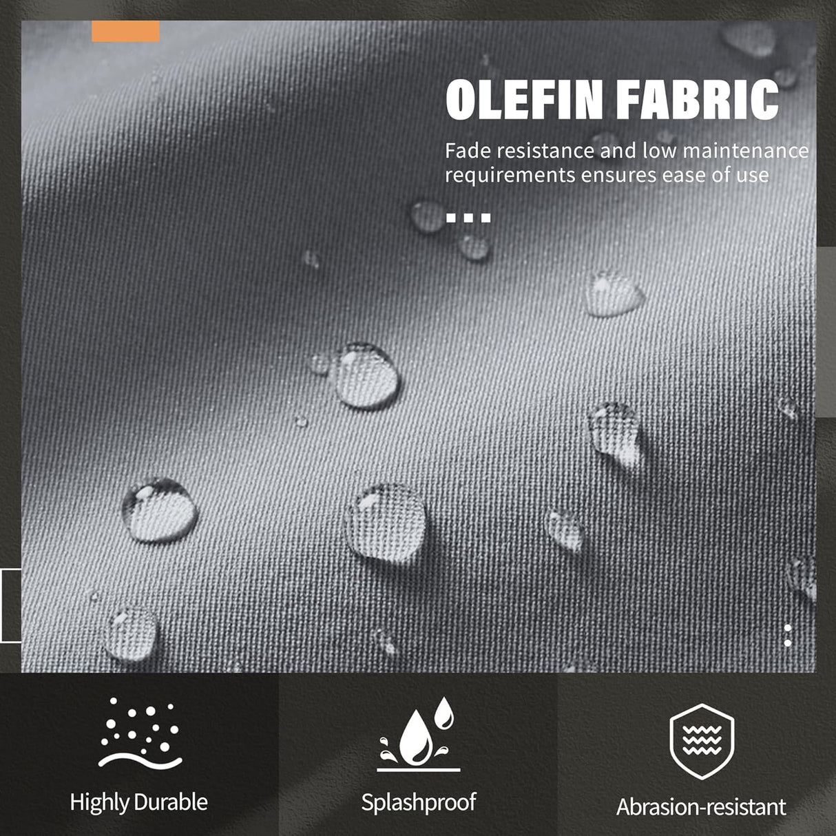 Solaste Juego de muebles de aluminio para patio, 4 piezas, moderno juego de conversación al aire libre, sofá seccional con cojín mejorado y mesa auxiliar, gris