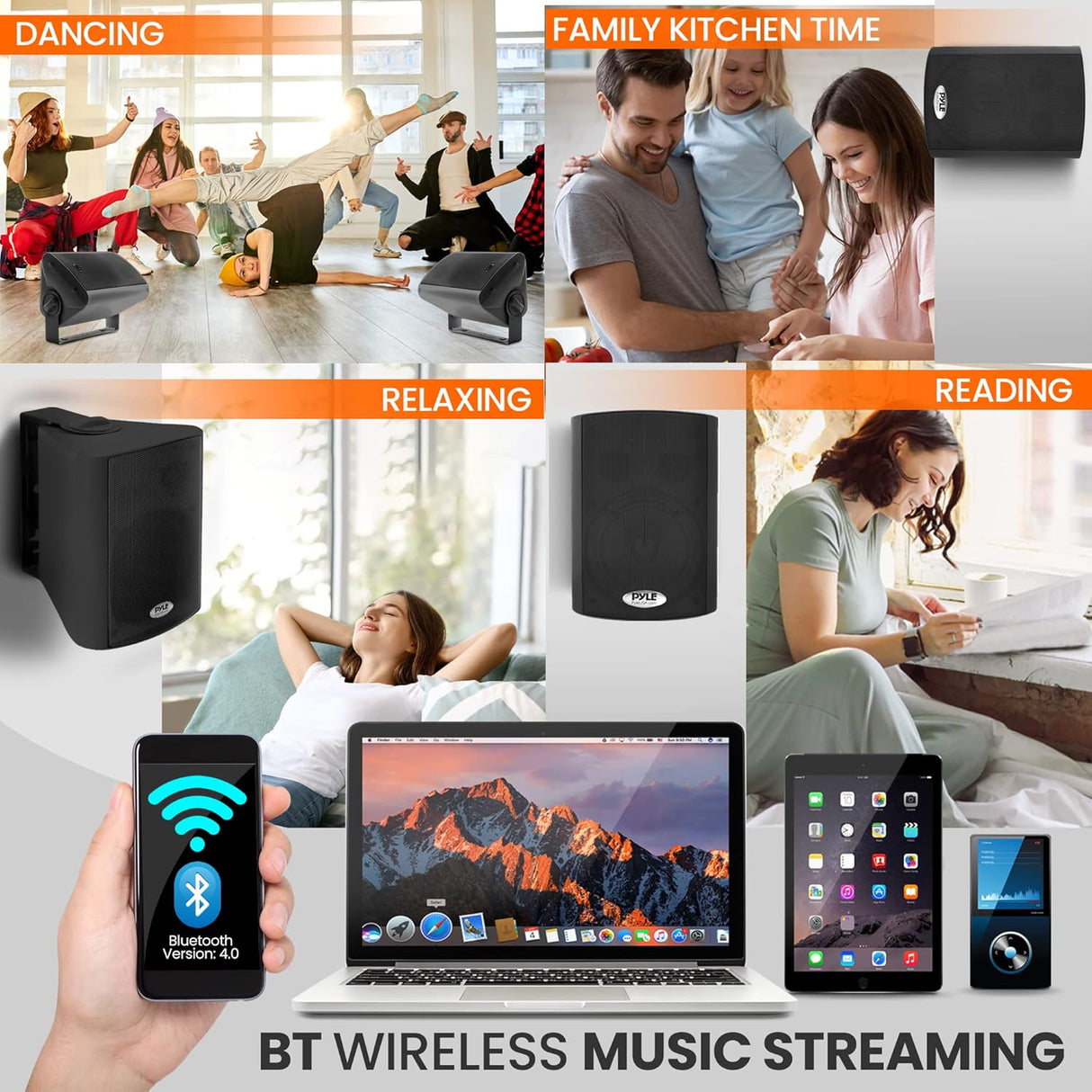 Parlantes inalámbricos BT de 6.5 100 W  PDWR69BTB