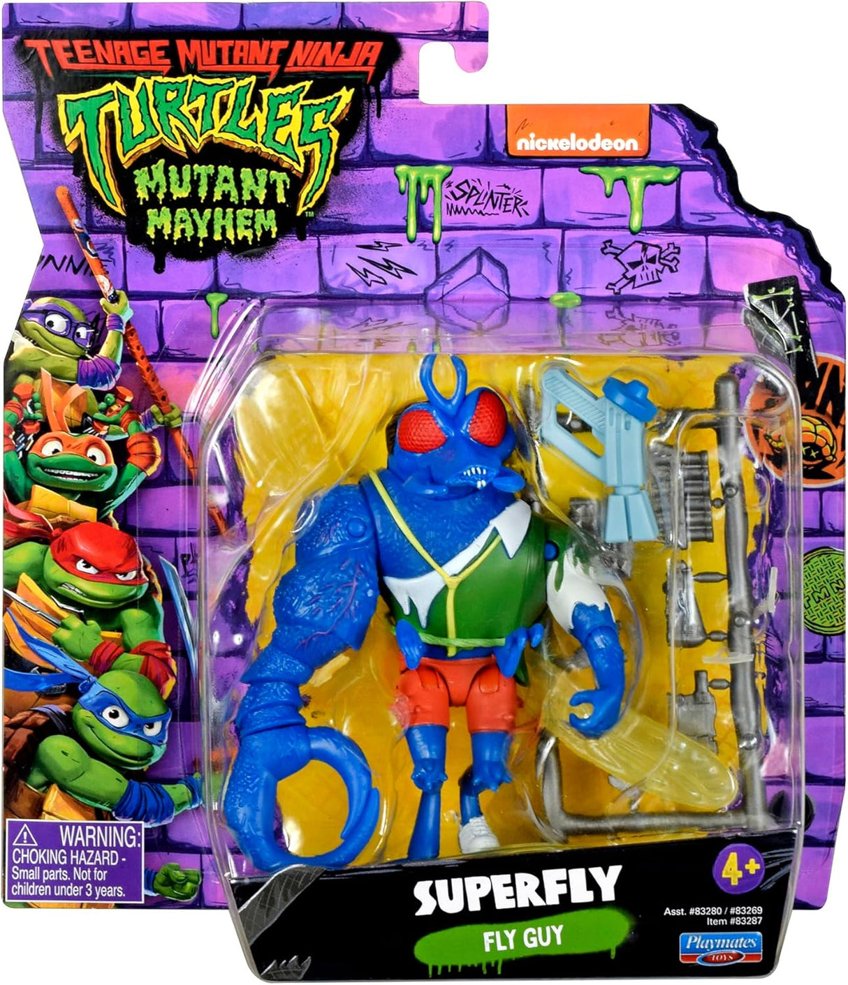 Figurita de Acción Super Fly TMNT, Playmates Toys, 83287CO