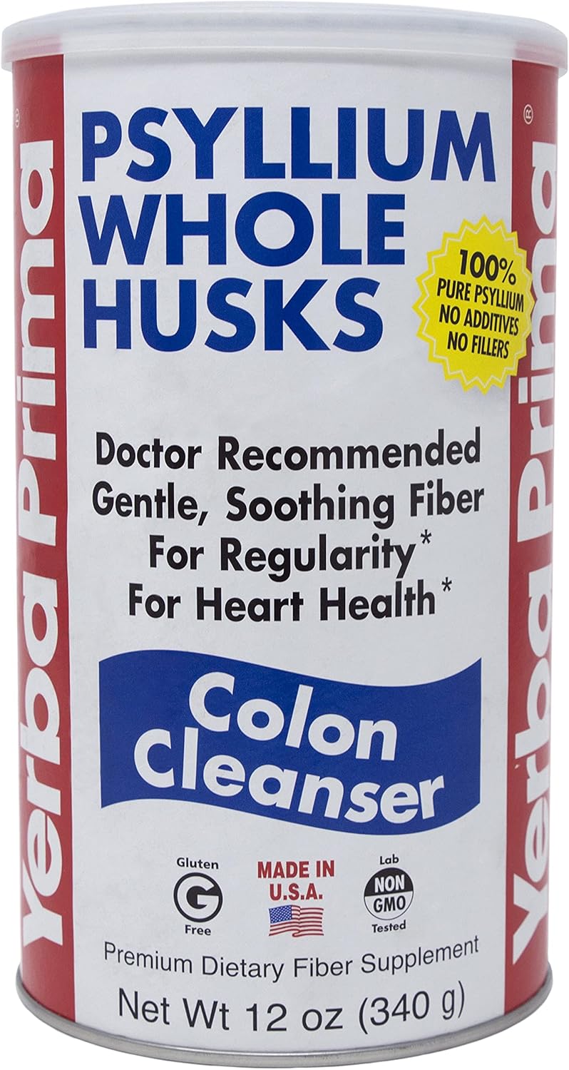 Limpiador de Colon Yerba Prima Psyllium, 12 oz (Paquete de 3)